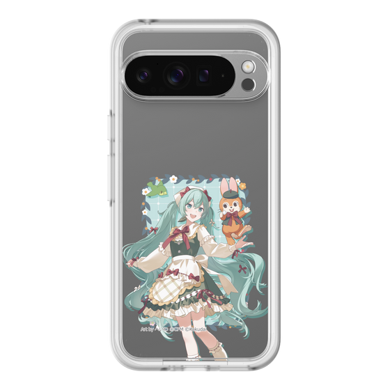 スリムプロテクションプレミアムケース［ 初音ミク×クッピーラムネ - 初音ミク×クッピー - 等身イラスト1 ］