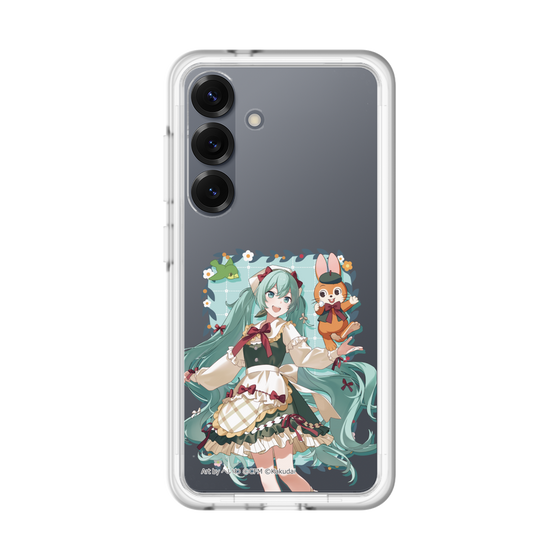 スリムプロテクションプレミアムケース［ 初音ミク×クッピーラムネ - 初音ミク×クッピー - 等身イラスト1 ］