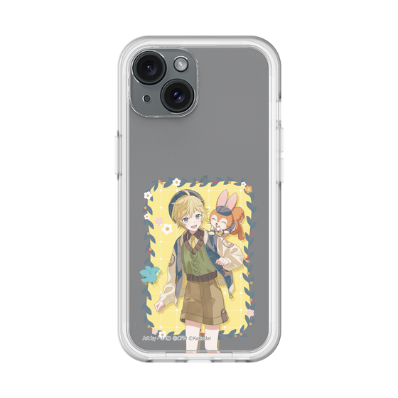 スリムプロテクションプレミアムケース［ 初音ミク×クッピーラムネ - 鏡音レン×クッピー - 等身イラスト1 ］