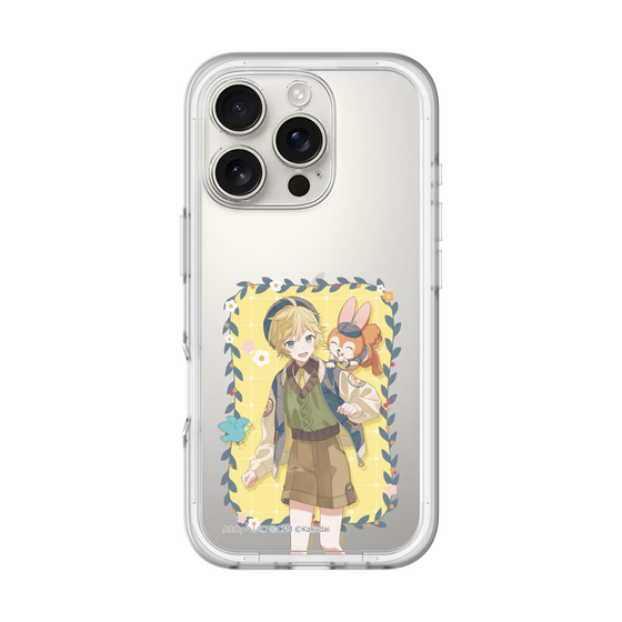 スリムプロテクションプレミアムケース［ 初音ミク×クッピーラムネ - 鏡音レン×クッピー - 等身イラスト1 ］