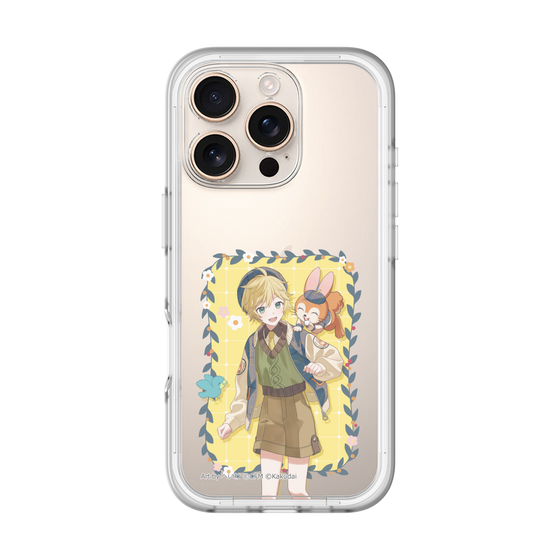 スリムプロテクションプレミアムケース［ 初音ミク×クッピーラムネ - 鏡音レン×クッピー - 等身イラスト1 ］