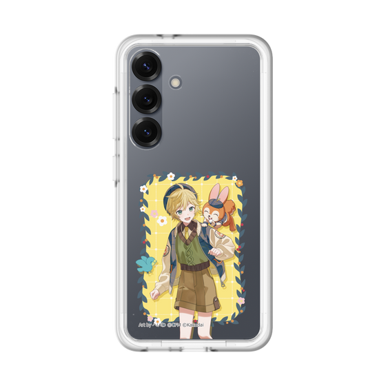 スリムプロテクションプレミアムケース［ 初音ミク×クッピーラムネ - 鏡音レン×クッピー - 等身イラスト1 ］