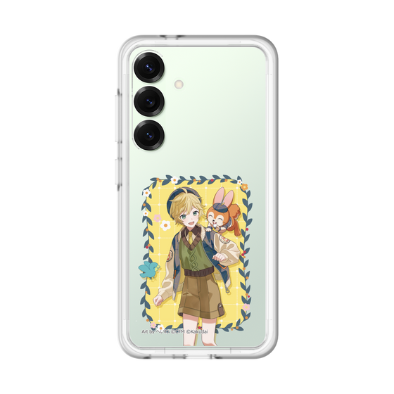 スリムプロテクションプレミアムケース［ 初音ミク×クッピーラムネ - 鏡音レン×クッピー - 等身イラスト1 ］