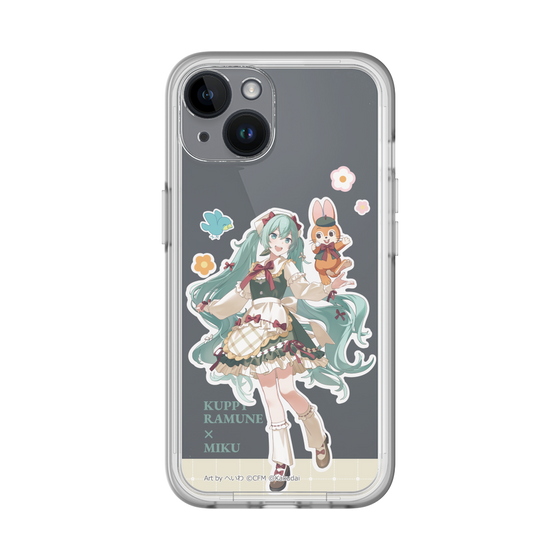 スリムプロテクションプレミアムケース［ 初音ミク×クッピーラムネ - 初音ミク×クッピー - 等身イラスト2 ］