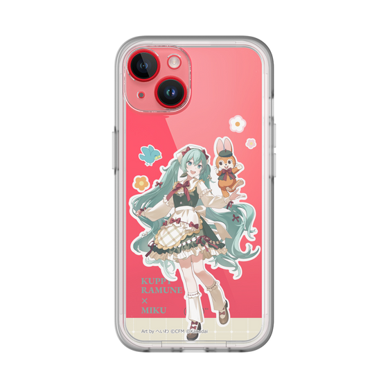 スリムプロテクションプレミアムケース［ 初音ミク×クッピーラムネ - 初音ミク×クッピー - 等身イラスト2 ］
