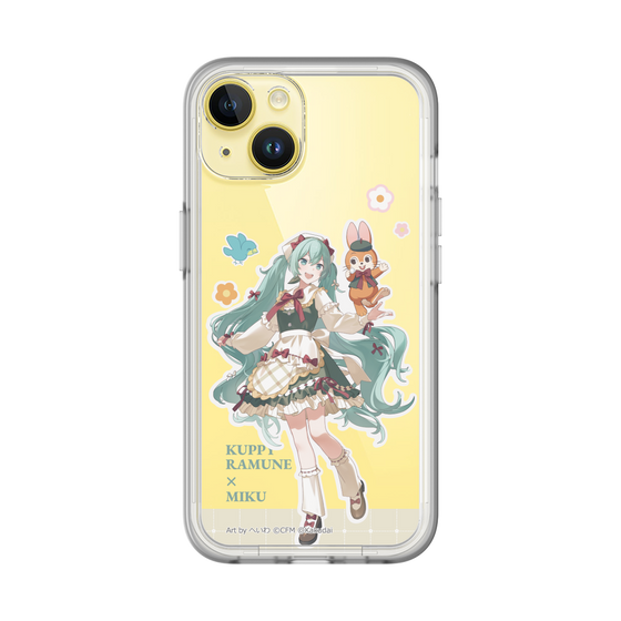 スリムプロテクションプレミアムケース［ 初音ミク×クッピーラムネ - 初音ミク×クッピー - 等身イラスト2 ］