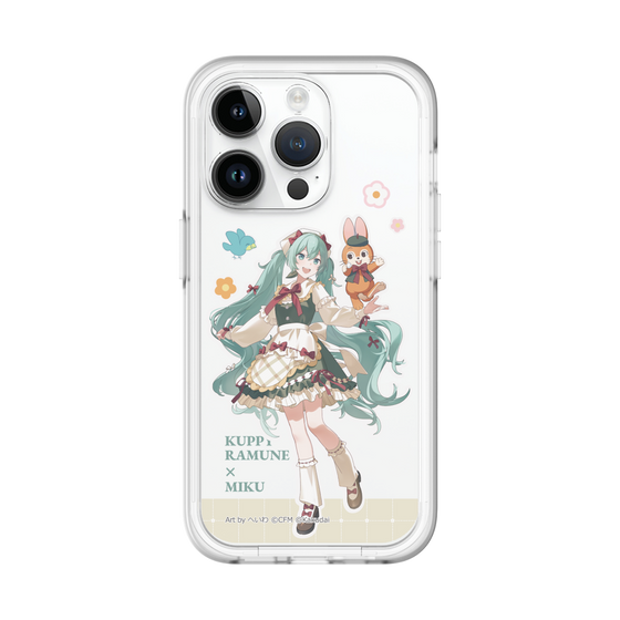 スリムプロテクションプレミアムケース［ 初音ミク×クッピーラムネ - 初音ミク×クッピー - 等身イラスト2 ］