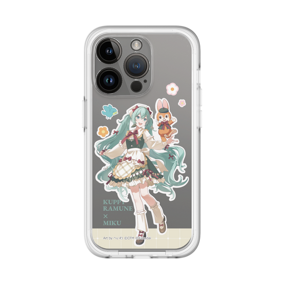 スリムプロテクションプレミアムケース［ 初音ミク×クッピーラムネ - 初音ミク×クッピー - 等身イラスト2 ］