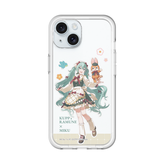 スリムプロテクションプレミアムケース［ 初音ミク×クッピーラムネ - 初音ミク×クッピー - 等身イラスト2 ］