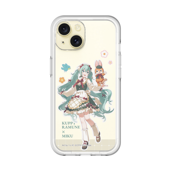 スリムプロテクションプレミアムケース［ 初音ミク×クッピーラムネ - 初音ミク×クッピー - 等身イラスト2 ］