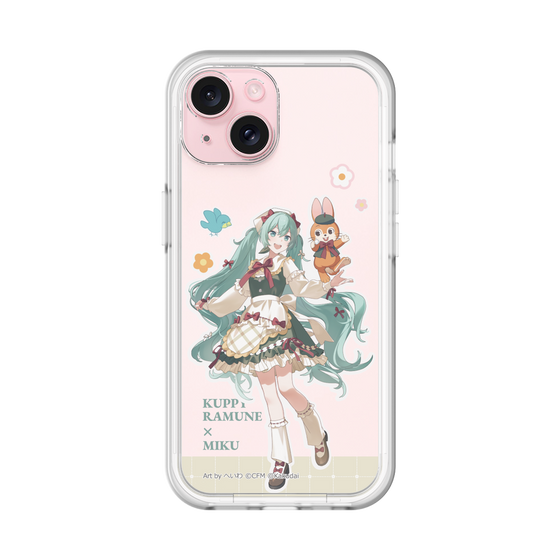 スリムプロテクションプレミアムケース［ 初音ミク×クッピーラムネ - 初音ミク×クッピー - 等身イラスト2 ］