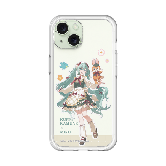 スリムプロテクションプレミアムケース［ 初音ミク×クッピーラムネ - 初音ミク×クッピー - 等身イラスト2 ］