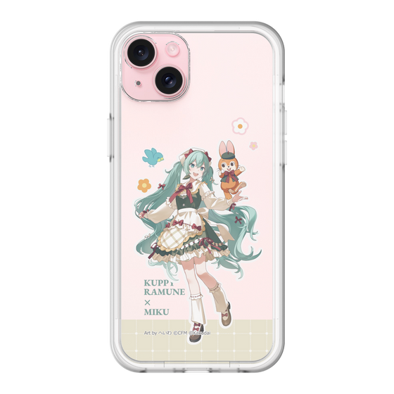 スリムプロテクションプレミアムケース［ 初音ミク×クッピーラムネ - 初音ミク×クッピー - 等身イラスト2 ］