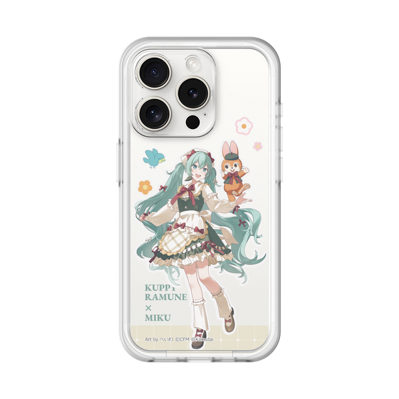 スリムプロテクションプレミアムケース［ 初音ミク×クッピーラムネ - 初音ミク×クッピー - 等身イラスト2 ］