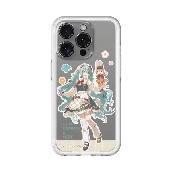 スリムプロテクションプレミアムケース［ 初音ミク×クッピーラムネ - 初音ミク×クッピー - 等身イラスト2 ］
