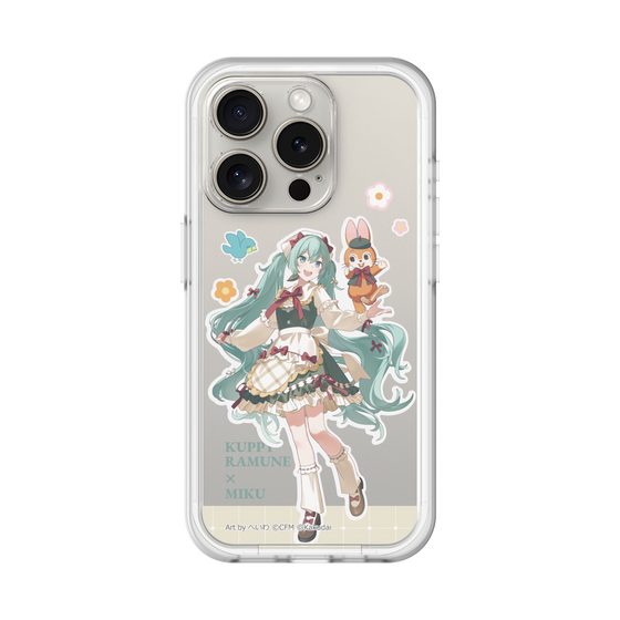 スリムプロテクションプレミアムケース［ 初音ミク×クッピーラムネ - 初音ミク×クッピー - 等身イラスト2 ］