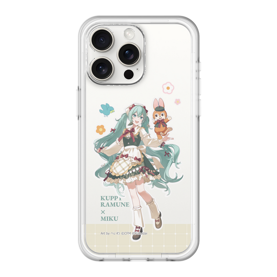 スリムプロテクションプレミアムケース［ 初音ミク×クッピーラムネ - 初音ミク×クッピー - 等身イラスト2 ］