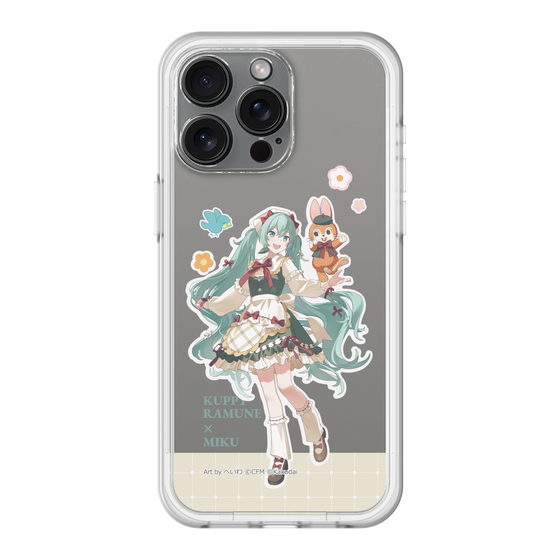 スリムプロテクションプレミアムケース［ 初音ミク×クッピーラムネ - 初音ミク×クッピー - 等身イラスト2 ］