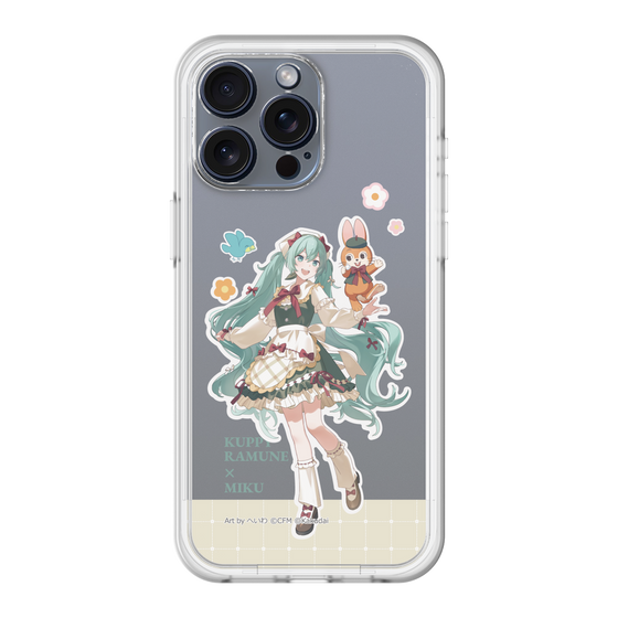 スリムプロテクションプレミアムケース［ 初音ミク×クッピーラムネ - 初音ミク×クッピー - 等身イラスト2 ］