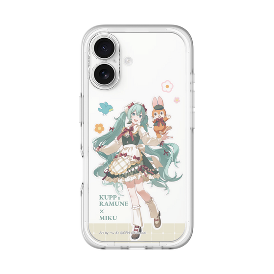 スリムプロテクションプレミアムケース［ 初音ミク×クッピーラムネ - 初音ミク×クッピー - 等身イラスト2 ］
