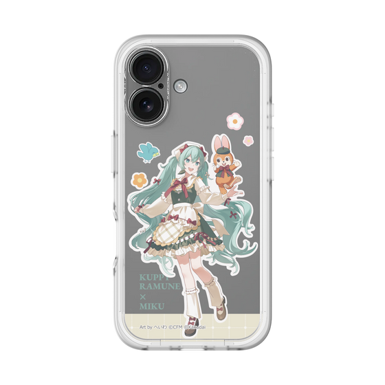スリムプロテクションプレミアムケース［ 初音ミク×クッピーラムネ - 初音ミク×クッピー - 等身イラスト2 ］