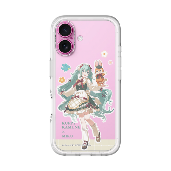 スリムプロテクションプレミアムケース［ 初音ミク×クッピーラムネ - 初音ミク×クッピー - 等身イラスト2 ］
