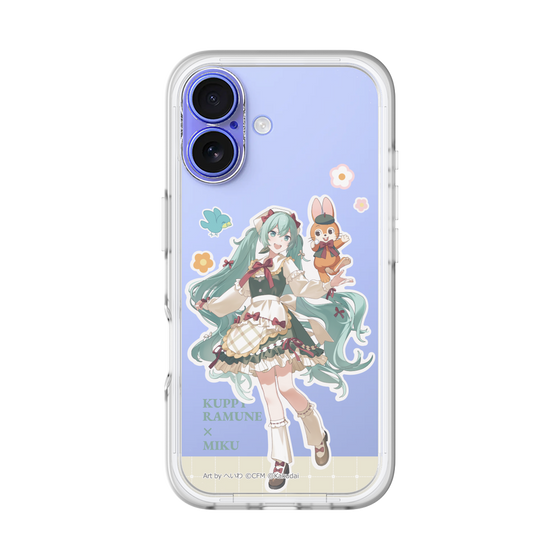 スリムプロテクションプレミアムケース［ 初音ミク×クッピーラムネ - 初音ミク×クッピー - 等身イラスト2 ］