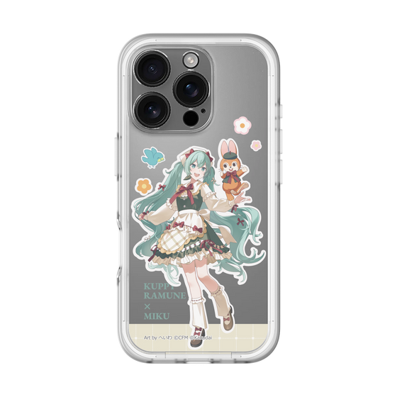 スリムプロテクションプレミアムケース［ 初音ミク×クッピーラムネ - 初音ミク×クッピー - 等身イラスト2 ］
