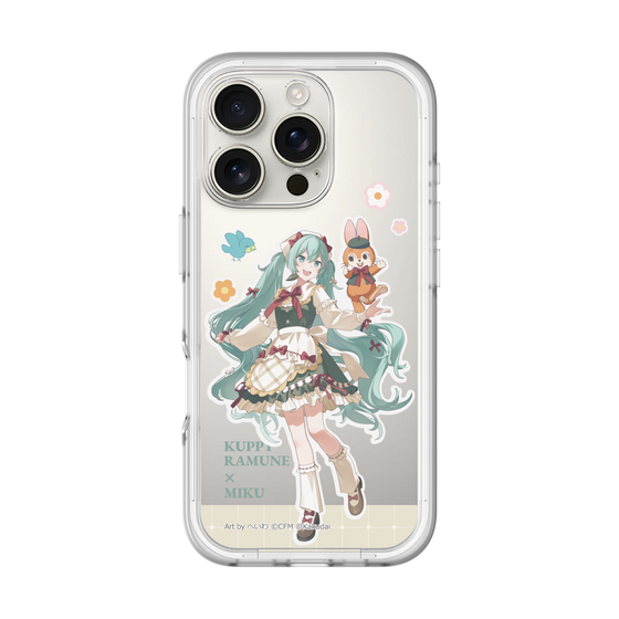 スリムプロテクションプレミアムケース［ 初音ミク×クッピーラムネ - 初音ミク×クッピー - 等身イラスト2 ］
