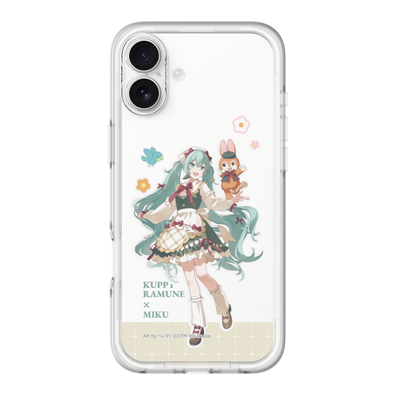 スリムプロテクションプレミアムケース［ 初音ミク×クッピーラムネ - 初音ミク×クッピー - 等身イラスト2 ］