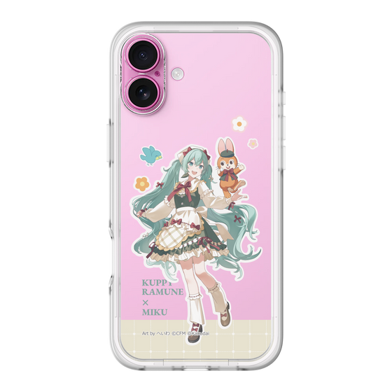 スリムプロテクションプレミアムケース［ 初音ミク×クッピーラムネ - 初音ミク×クッピー - 等身イラスト2 ］