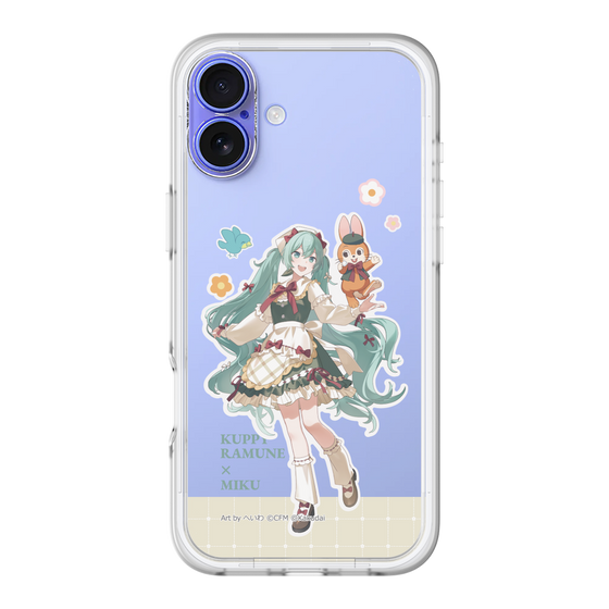 スリムプロテクションプレミアムケース［ 初音ミク×クッピーラムネ - 初音ミク×クッピー - 等身イラスト2 ］