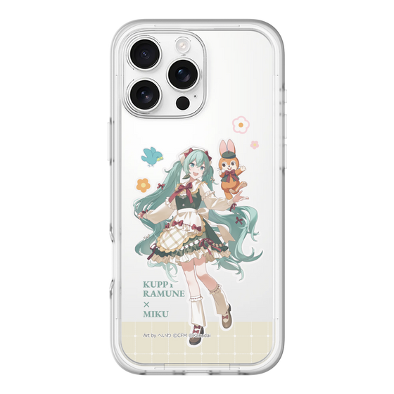 スリムプロテクションプレミアムケース［ 初音ミク×クッピーラムネ - 初音ミク×クッピー - 等身イラスト2 ］