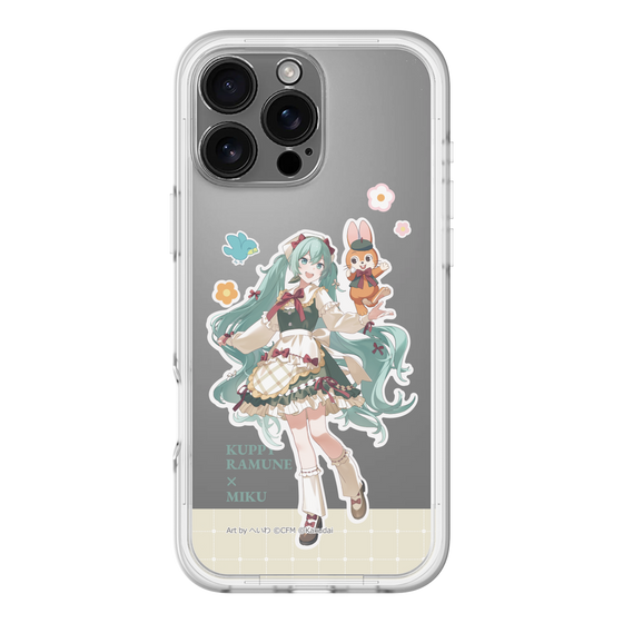 スリムプロテクションプレミアムケース［ 初音ミク×クッピーラムネ - 初音ミク×クッピー - 等身イラスト2 ］
