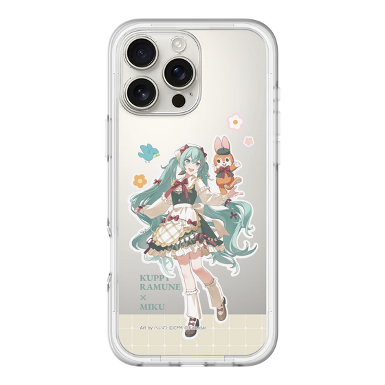 スリムプロテクションプレミアムケース［ 初音ミク×クッピーラムネ - 初音ミク×クッピー - 等身イラスト2 ］