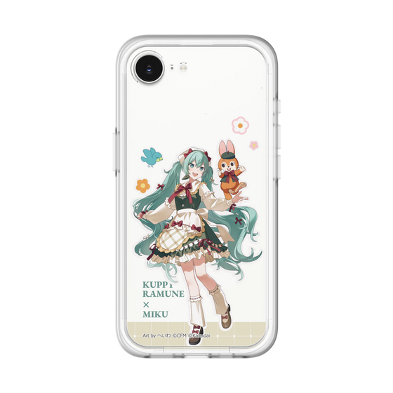 スリムプロテクションプレミアムケース［ 初音ミク×クッピーラムネ - 初音ミク×クッピー - 等身イラスト2 ］