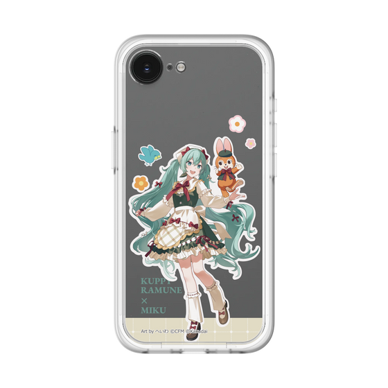 スリムプロテクションプレミアムケース［ 初音ミク×クッピーラムネ - 初音ミク×クッピー - 等身イラスト2 ］