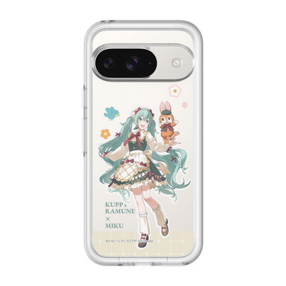 スリムプロテクションプレミアムケース［ 初音ミク×クッピーラムネ - 初音ミク×クッピー - 等身イラスト2 ］