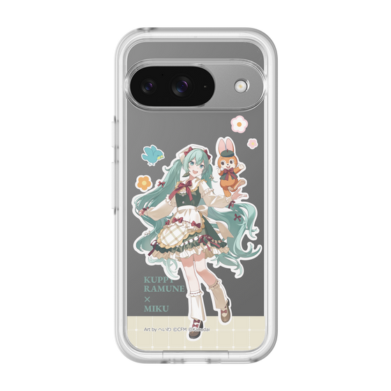 スリムプロテクションプレミアムケース［ 初音ミク×クッピーラムネ - 初音ミク×クッピー - 等身イラスト2 ］