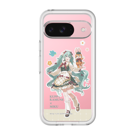 スリムプロテクションプレミアムケース［ 初音ミク×クッピーラムネ - 初音ミク×クッピー - 等身イラスト2 ］