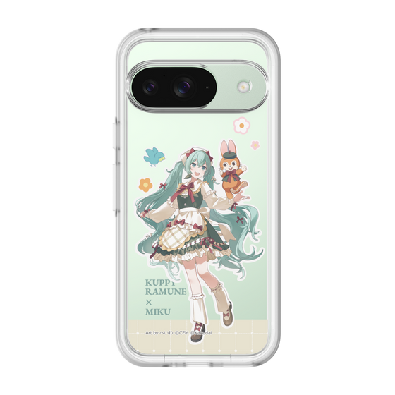 スリムプロテクションプレミアムケース［ 初音ミク×クッピーラムネ - 初音ミク×クッピー - 等身イラスト2 ］