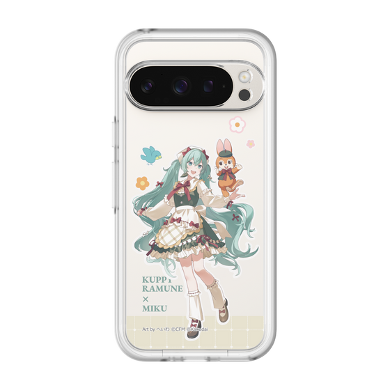 スリムプロテクションプレミアムケース［ 初音ミク×クッピーラムネ - 初音ミク×クッピー - 等身イラスト2 ］
