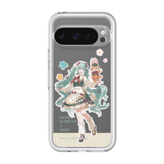 スリムプロテクションプレミアムケース［ 初音ミク×クッピーラムネ - 初音ミク×クッピー - 等身イラスト2 ］