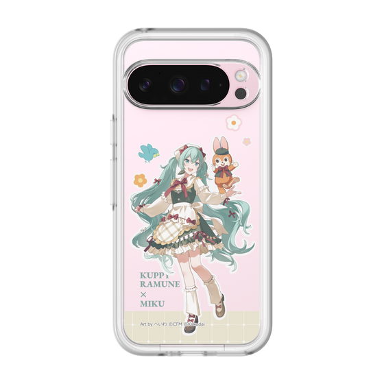 スリムプロテクションプレミアムケース［ 初音ミク×クッピーラムネ - 初音ミク×クッピー - 等身イラスト2 ］
