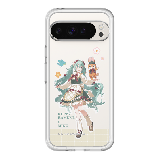 スリムプロテクションプレミアムケース［ 初音ミク×クッピーラムネ - 初音ミク×クッピー - 等身イラスト2 ］