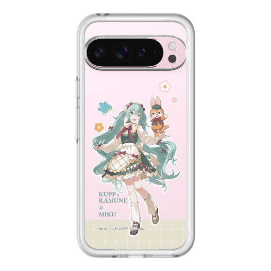 スリムプロテクションプレミアムケース［ 初音ミク×クッピーラムネ - 初音ミク×クッピー - 等身イラスト2 ］