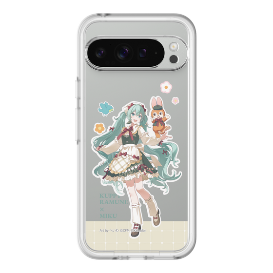 スリムプロテクションプレミアムケース［ 初音ミク×クッピーラムネ - 初音ミク×クッピー - 等身イラスト2 ］