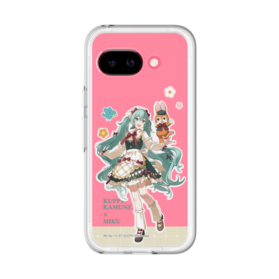スリムプロテクションプレミアムケース［ 初音ミク×クッピーラムネ - 初音ミク×クッピー - 等身イラスト2 ］