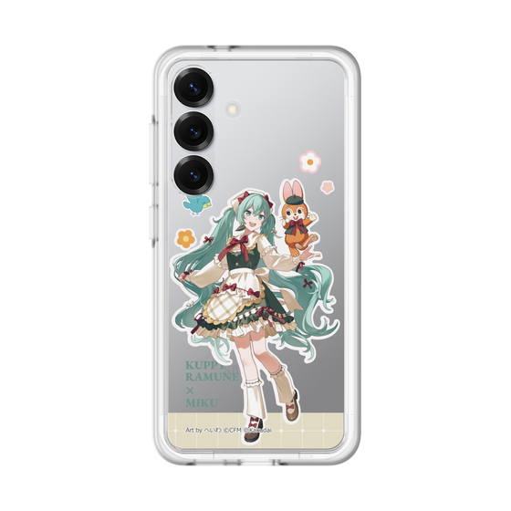 スリムプロテクションプレミアムケース［ 初音ミク×クッピーラムネ - 初音ミク×クッピー - 等身イラスト2 ］