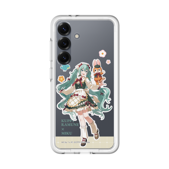 スリムプロテクションプレミアムケース［ 初音ミク×クッピーラムネ - 初音ミク×クッピー - 等身イラスト2 ］